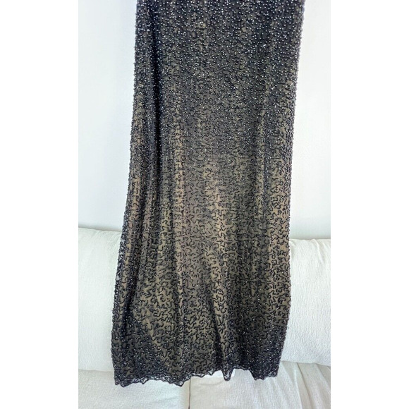 Women’s Vintage Lillie Rubin Black Sequin Strapless Formal Dress Size 4 NWT - Picture 3 of 8